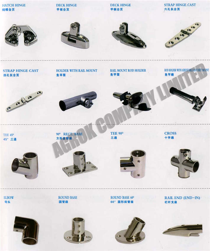 hatch hinge Deck hinge Holder with rail mount base tee